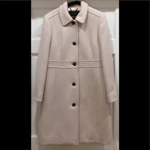 JCrew  Wool Double Cloth Lady Day Coat Ivory 10P